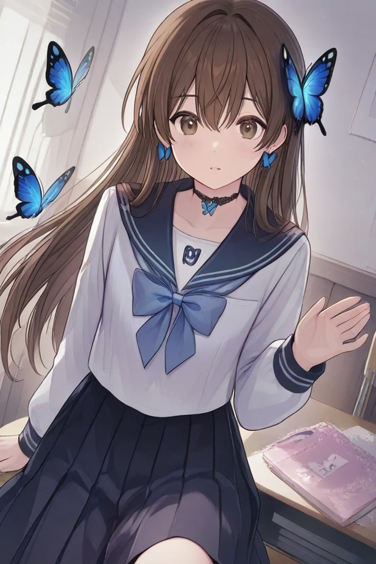 A Cute Cross-Dressing Boy,  Beautiful sailor uniform,  blue and white sailor uniform by らび@kiyoka_succubus on Tensor.Art