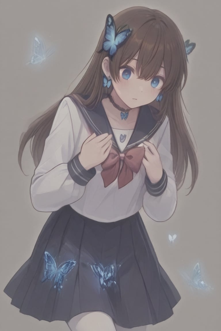 A Cute Cross-Dressing Boy,  Beautiful sailor uniform,  blue and white sailor uniform by らび@kiyoka_succubus on Tensor.Art