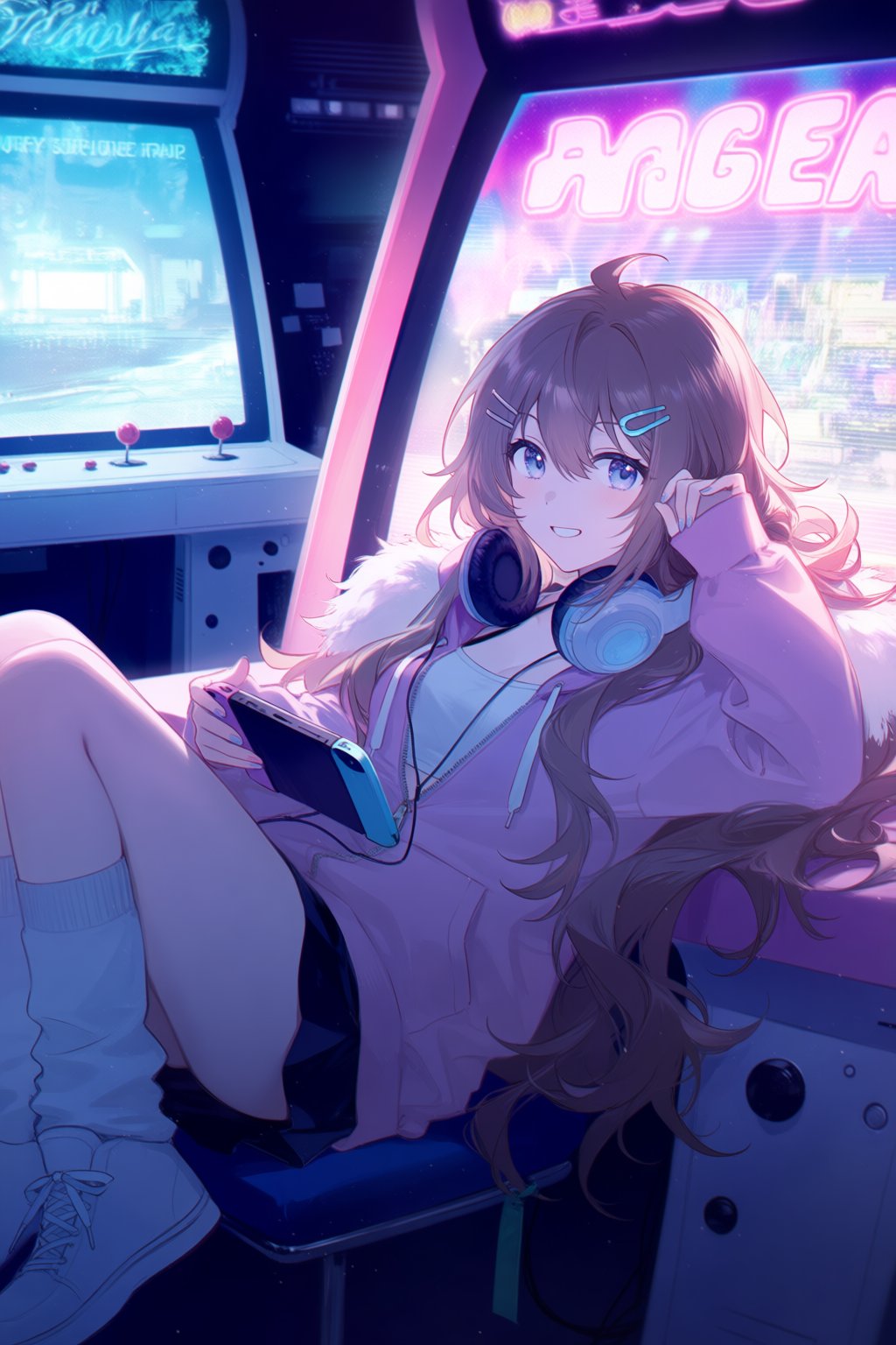 @riella,  1girl,  fluffy brown hair by Azriaelis on Tensor.Art