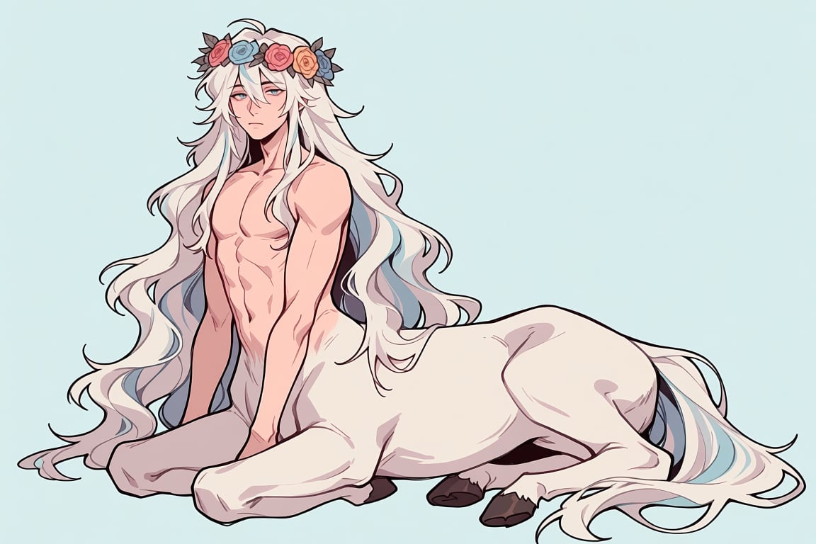 Flat colors,  pastel colors,  full body by PinkCotton 🎐 on Tensor.Art