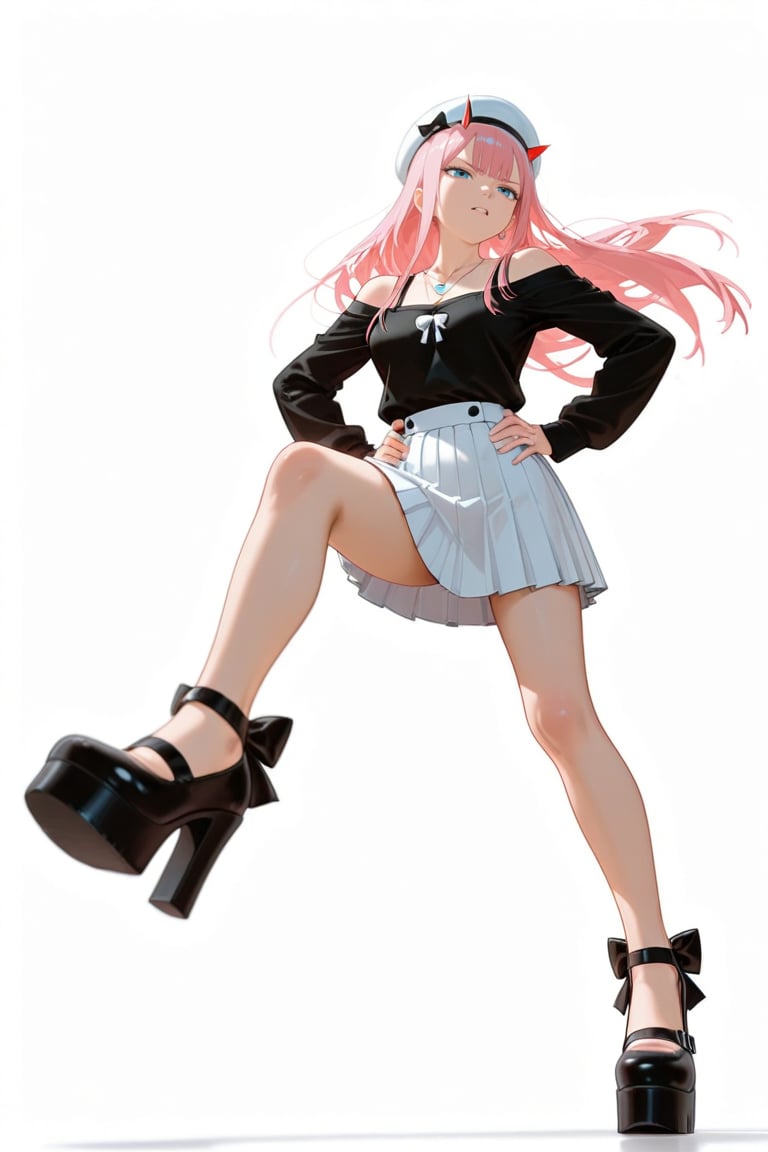 white background,  full body,  zero two by Joyaiart on Tensor.Art
