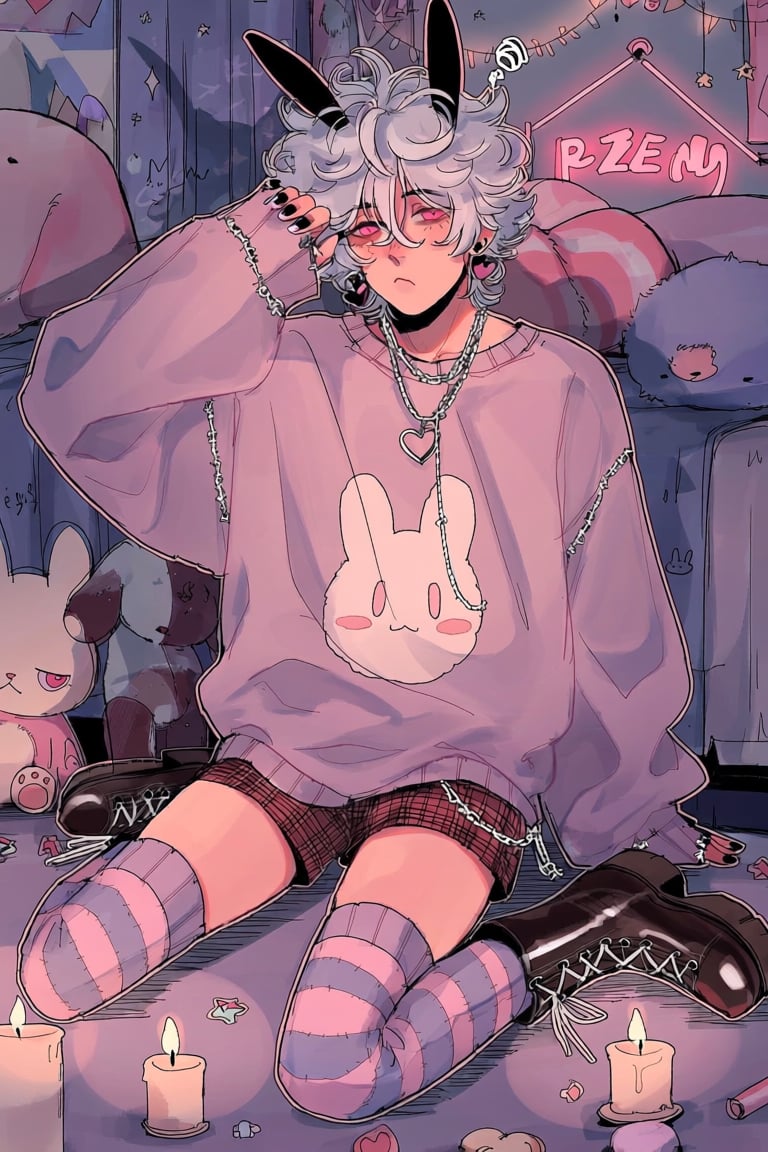 Hand drawn,  solo,  adult:1 by PinkCotton 🎐 on Tensor.Art