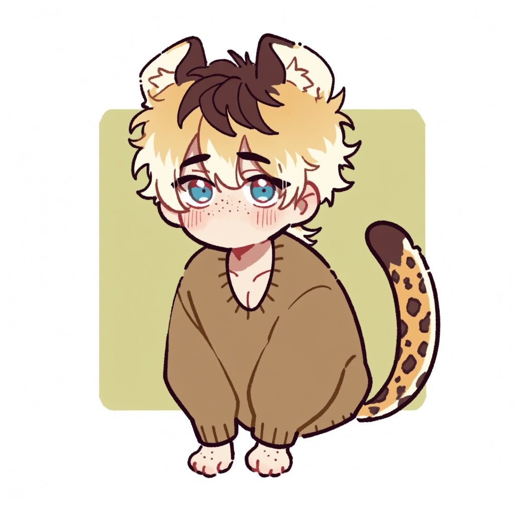 silly_doodle_chibi,  Hand drawn,  looking at viewer by PinkCotton 🎐 on Tensor.Art