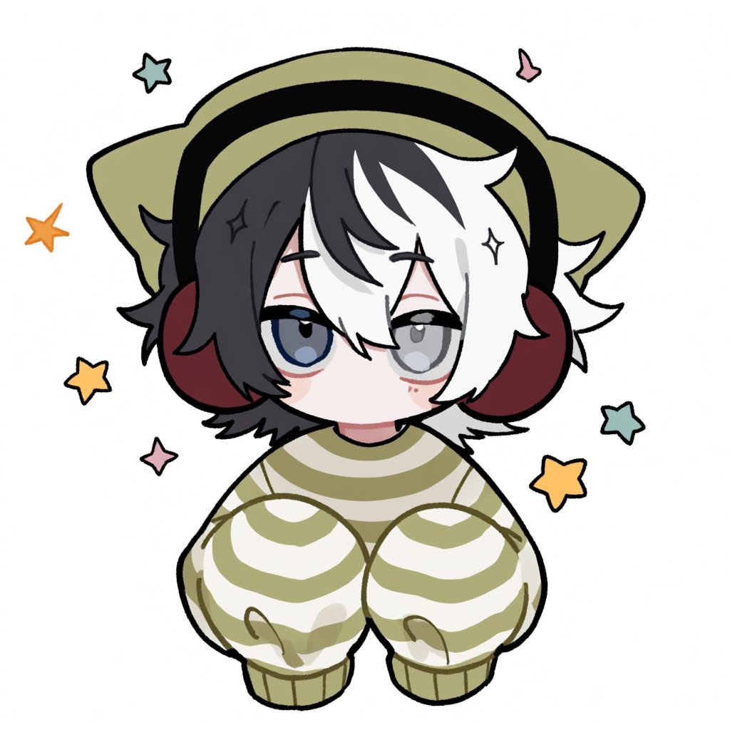 silly_doodle_chibi,  Hand drawn,  looking at viewer by PinkCotton 🎐 on Tensor.Art