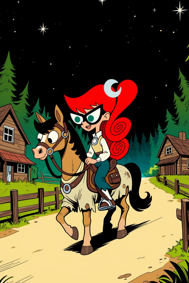 A girl with long red hair,  big green eyes,  wearing glasses by ArtAIAlchemy on Tensor.Art