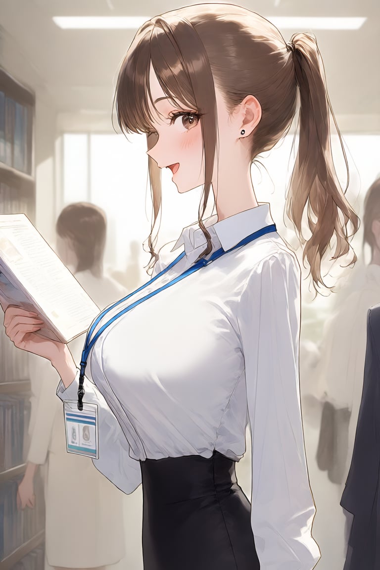 Beautiful woman wearing a white shirt,  indoors,  room by SuiginToxic on Tensor.Art