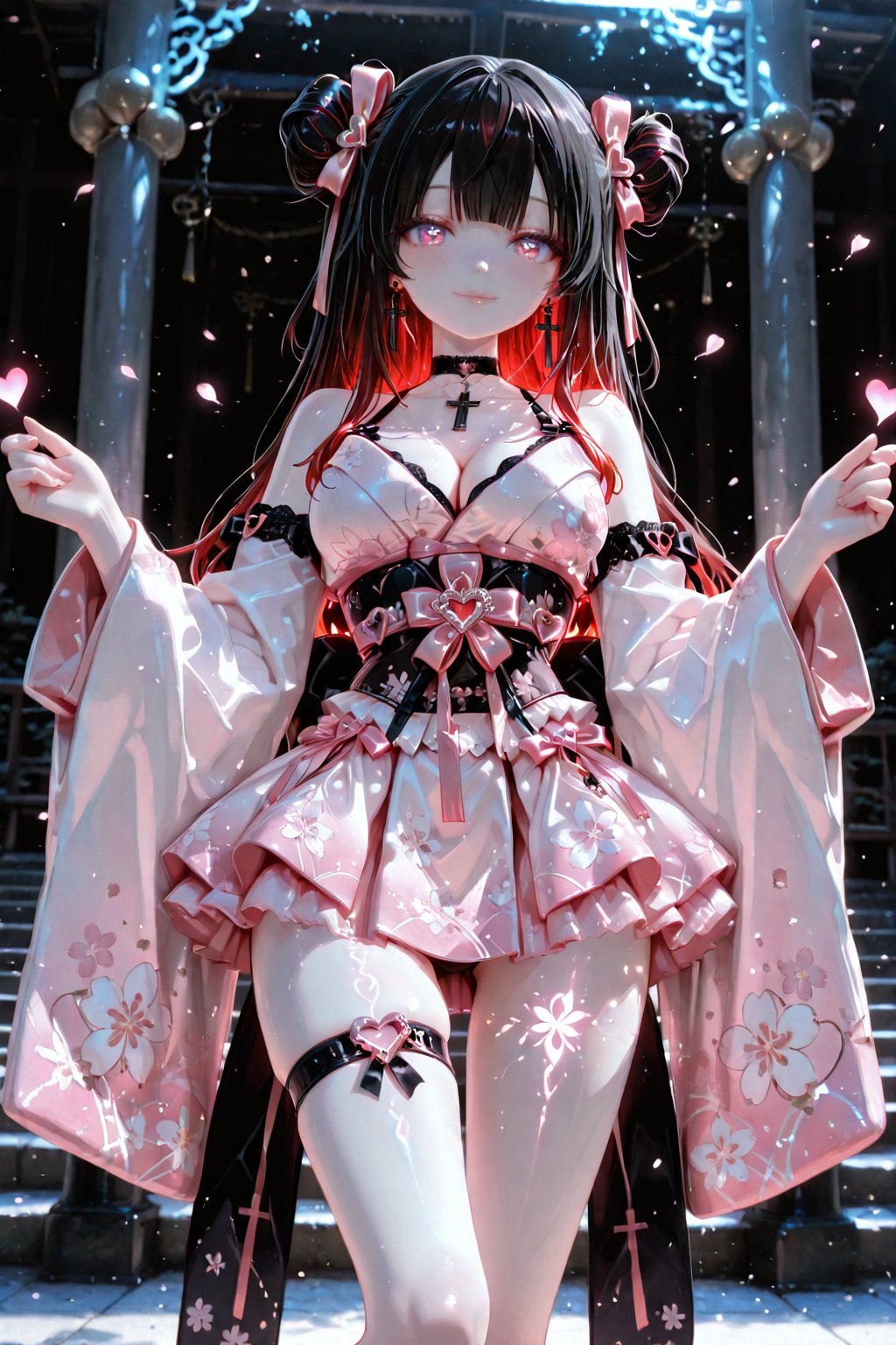 A top-quality,  incredibly exquisite masterpiece,  Tsukino Himeko. A cute gothic-style idol girl with black hair that has...