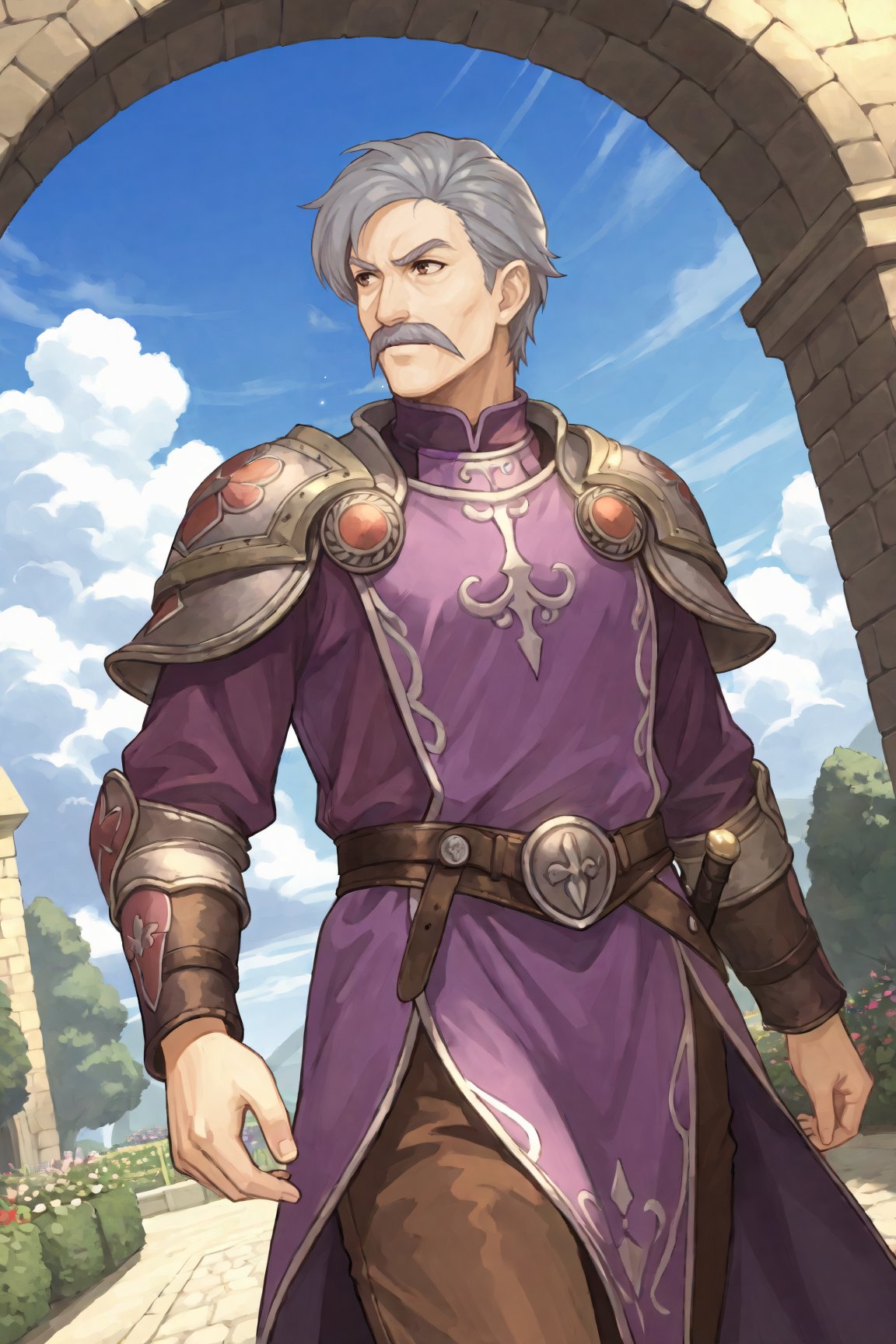 1boy,  Mycen_FE,  grey hair by Dowizar on Tensor.Art