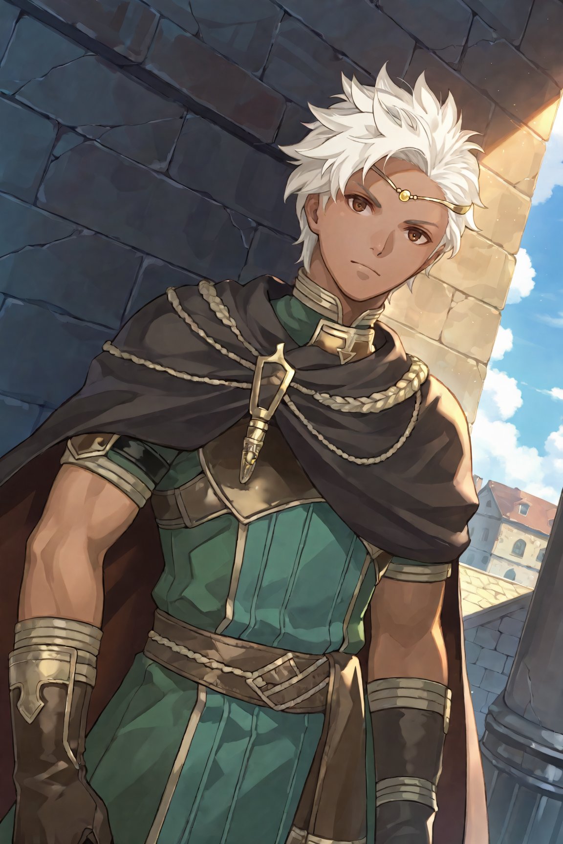 1boy,  Boey_FE,  white hair by Dowizar on Tensor.Art