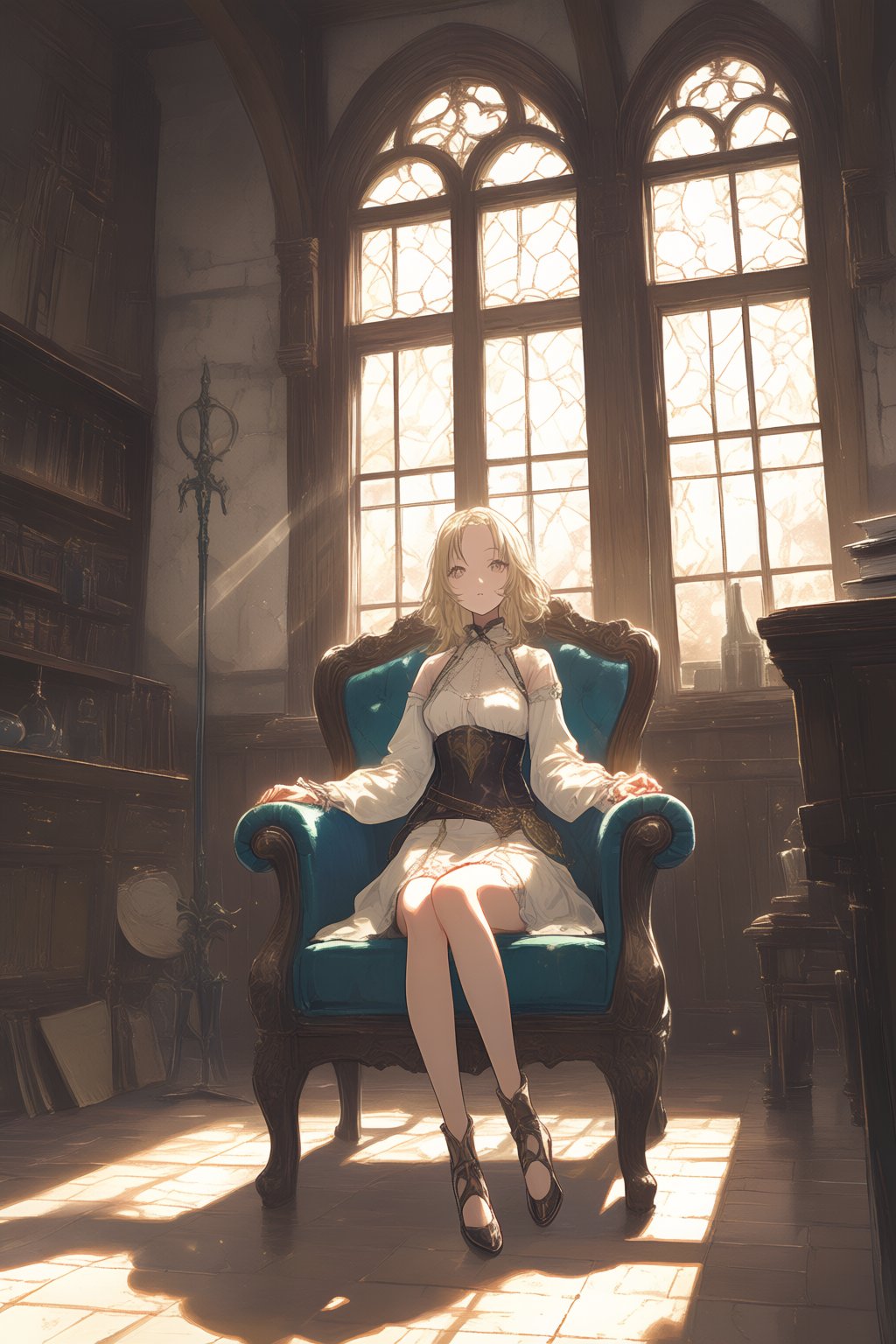 1girl,  solo,  alchemist room by SuiginToxic on Tensor.Art