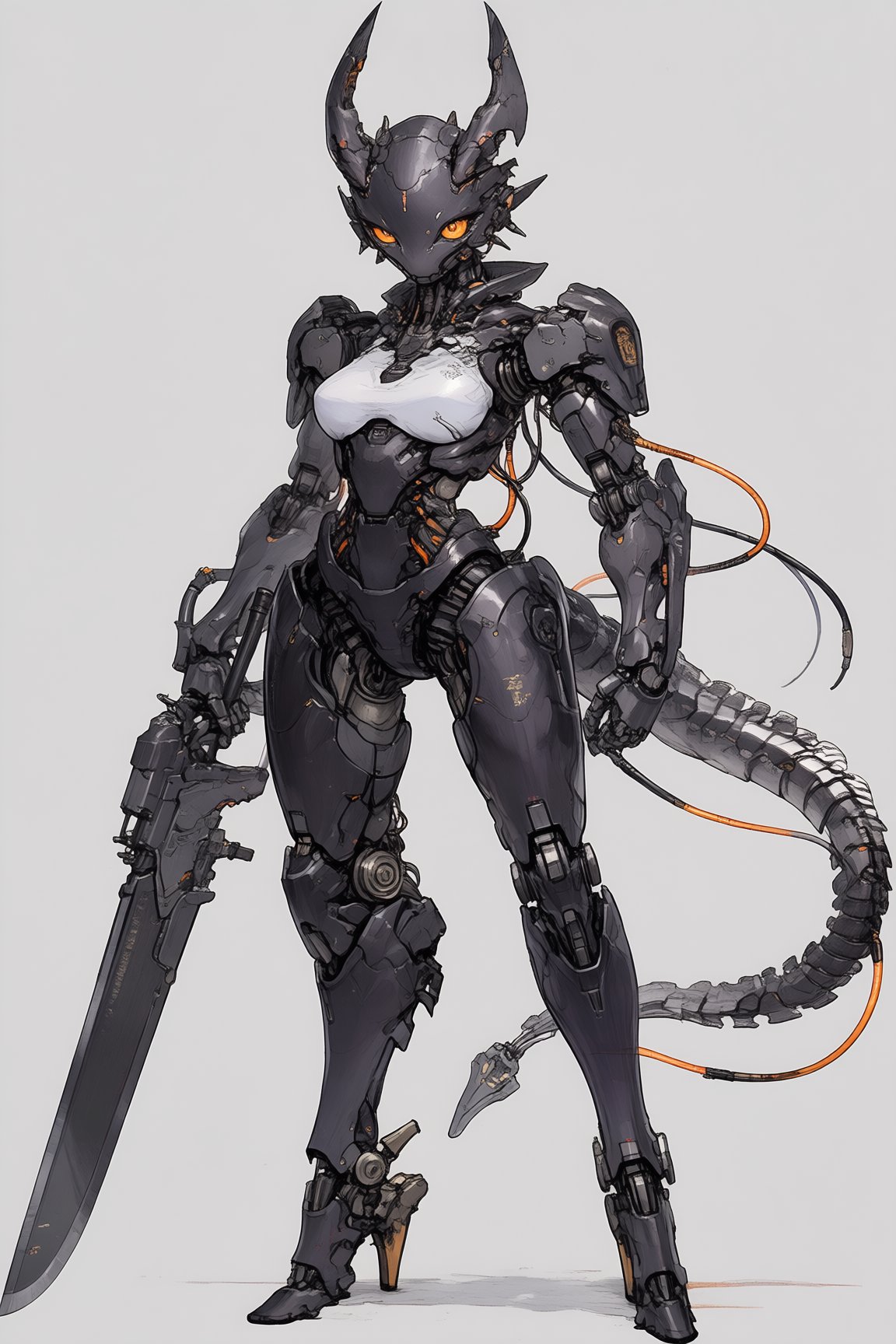 cyborg,  solo,  1girl by SuiginToxic on Tensor.Art