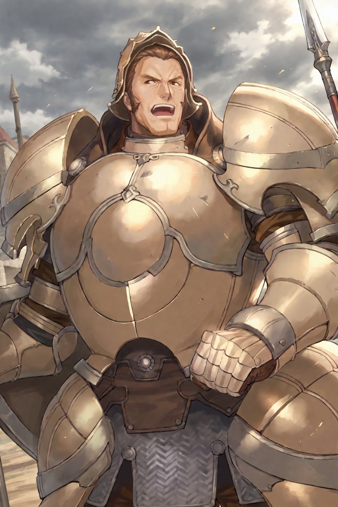 1boy,  Valbar_FE,  brown hair by Dowizar on Tensor.Art