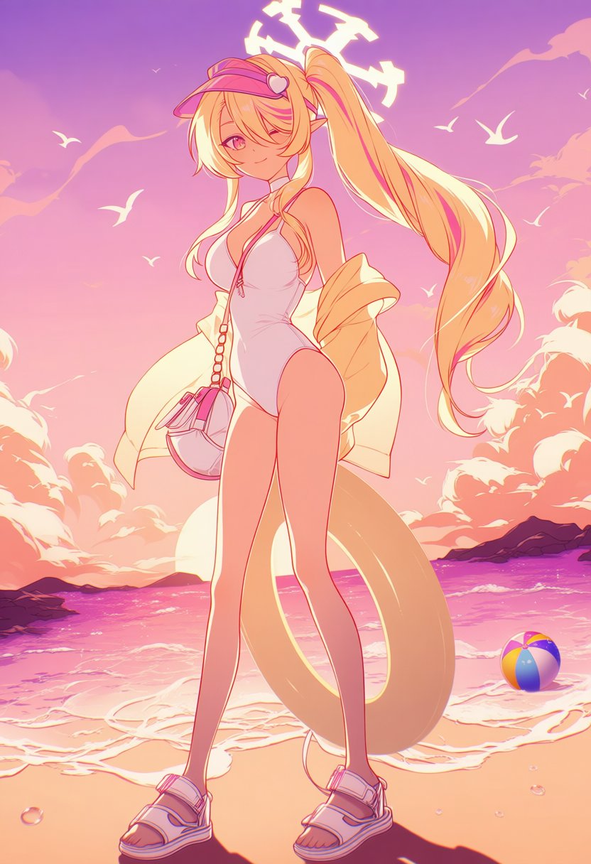 1girl,  solo,  seia \(swimsuit\) \(blue archive\) by paradoxfist on Tensor.Art