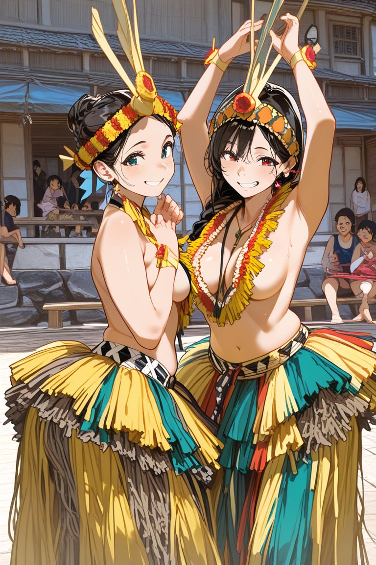 Masterpiece,  multiple girls,  yap day costume by Invisidude on Tensor.Art