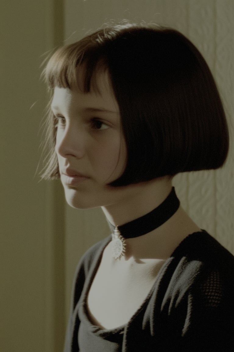 hyper-realistic beautiful young girl NamianMathilda,  short hair,  choker by Namian on Tensor.Art
