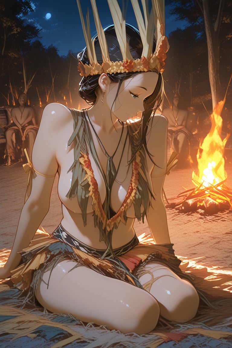 Masterpiece,  yap day costume,  sitting by Invisidude on Tensor.Art