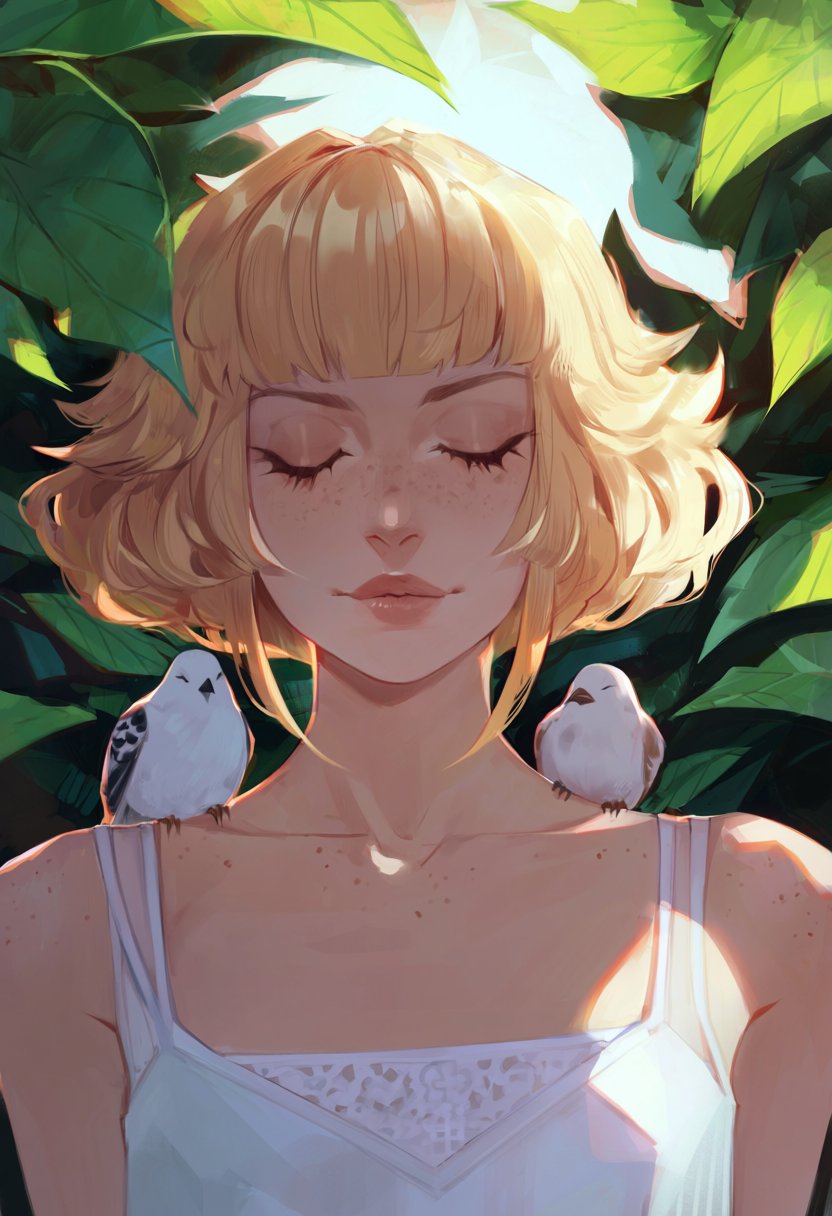 shu8a,  1girl,  freckles by MissFidonyo on Tensor.Art