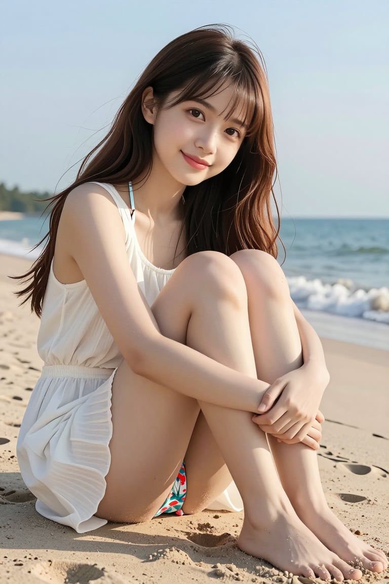 Create a masterpiece in best quality and ultra detailed 8K resolution. Depict a solo 1girl with long brown and black hair,...