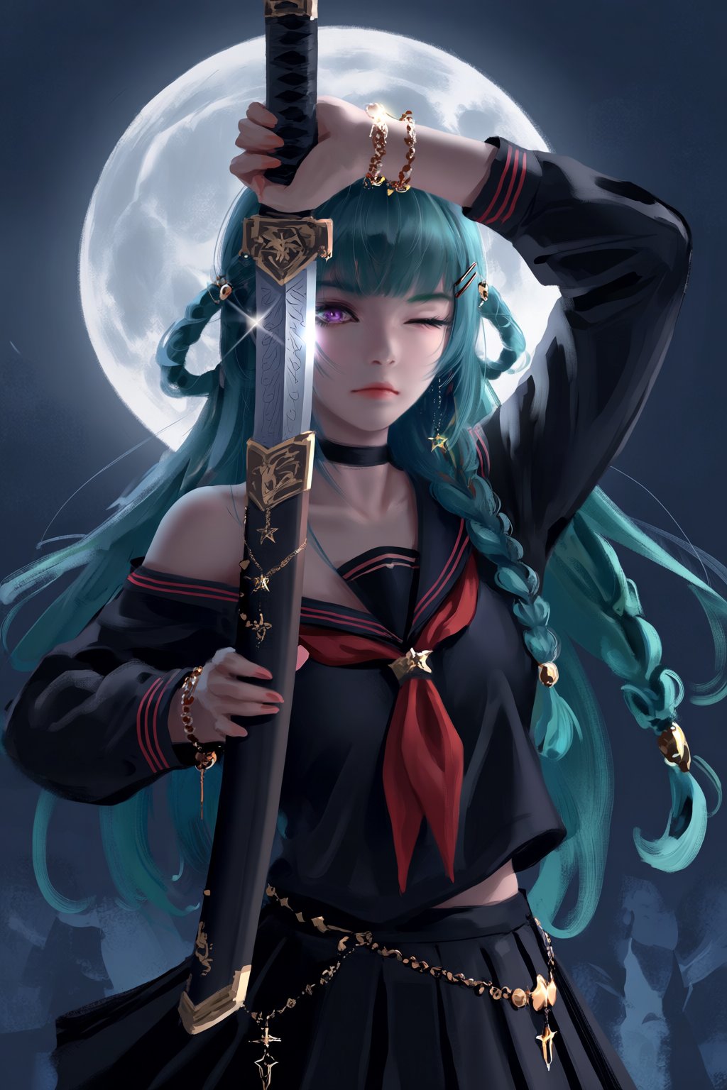 1girl,  solo,  long_hair by 林可 on Tensor.Art