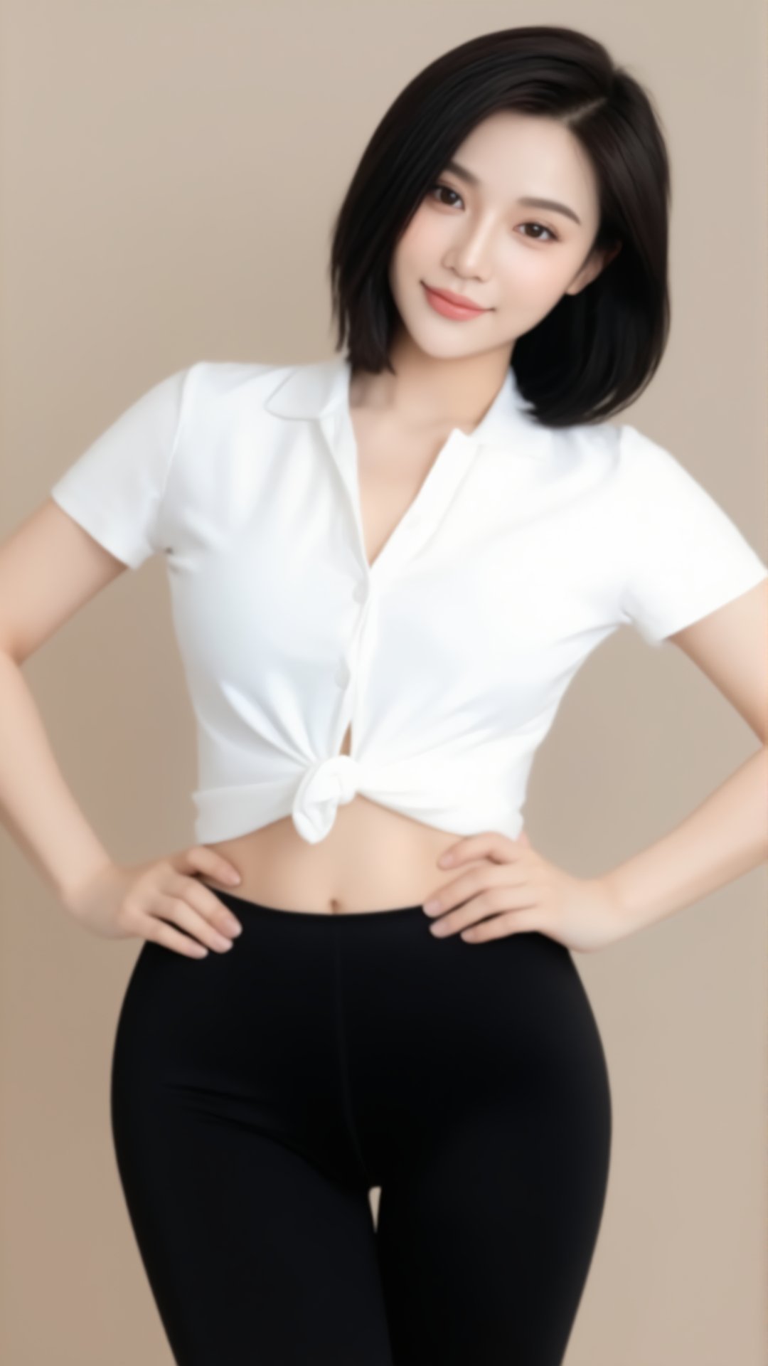 photograph of an asian woman with fair skin and a slim,  curvy physique,  she has shoulder-length by Dragon God on Tensor.Art