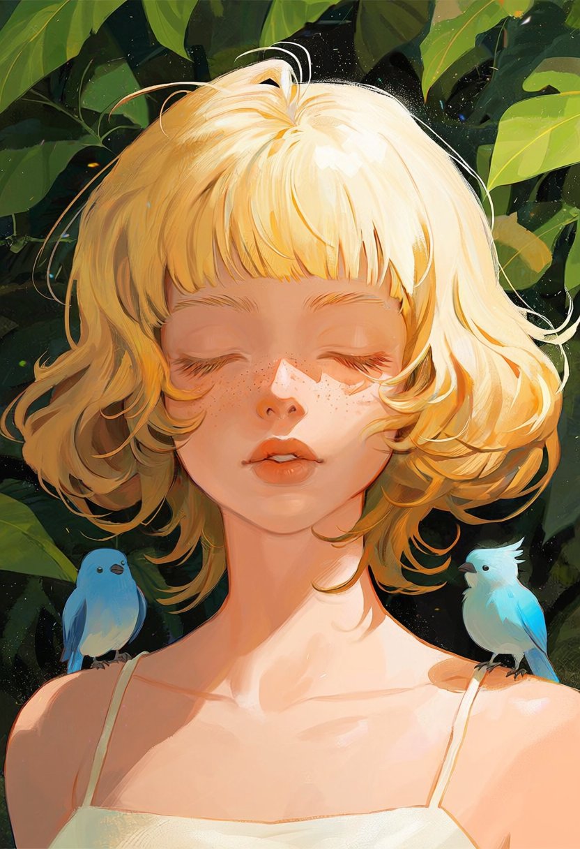 kd1u,  1girl,  freckles by MissFidonyo on Tensor.Art