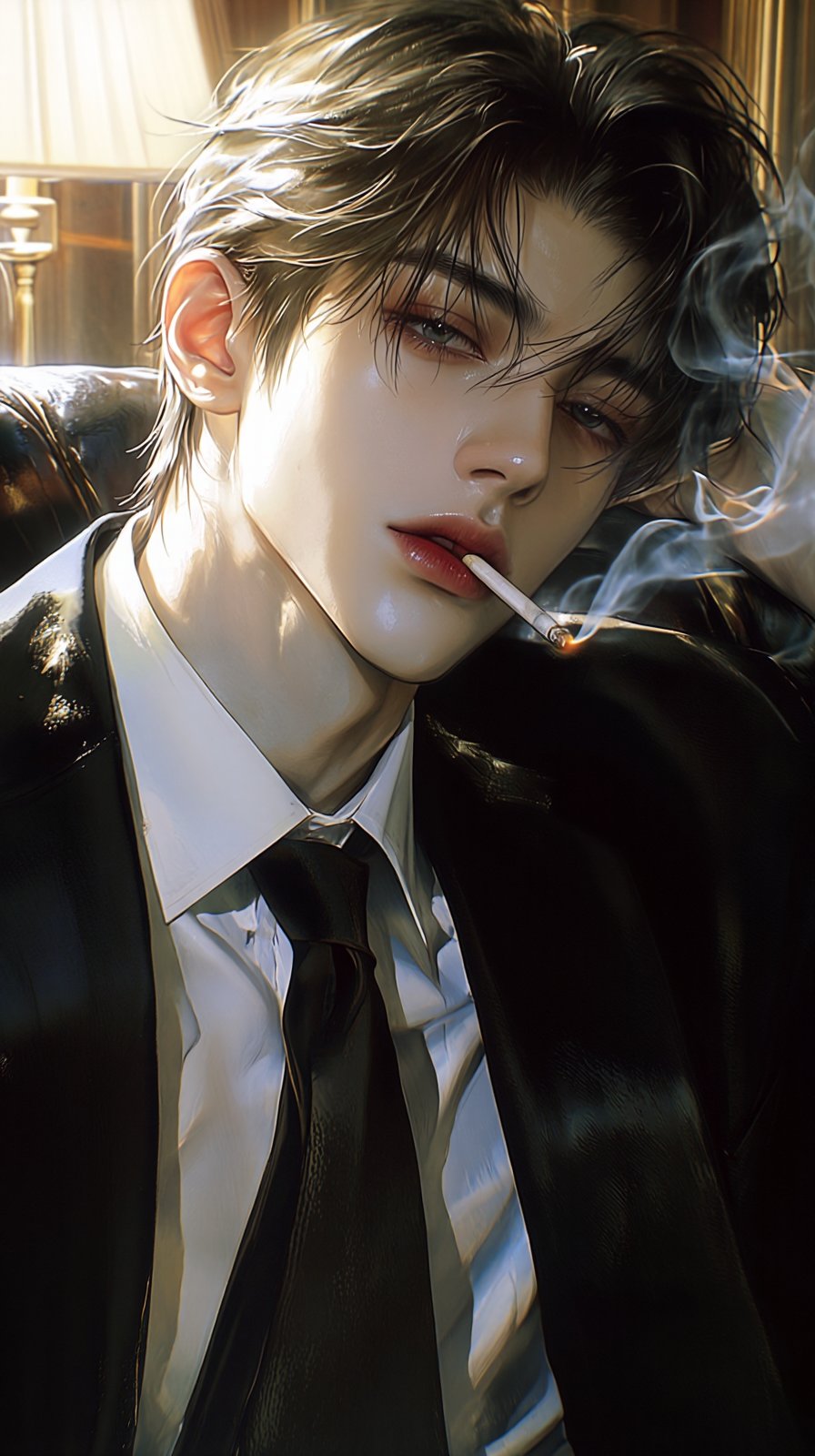 (Highly refined art style) 1male,  solo,  realistic young man by Aily on Tensor.Art