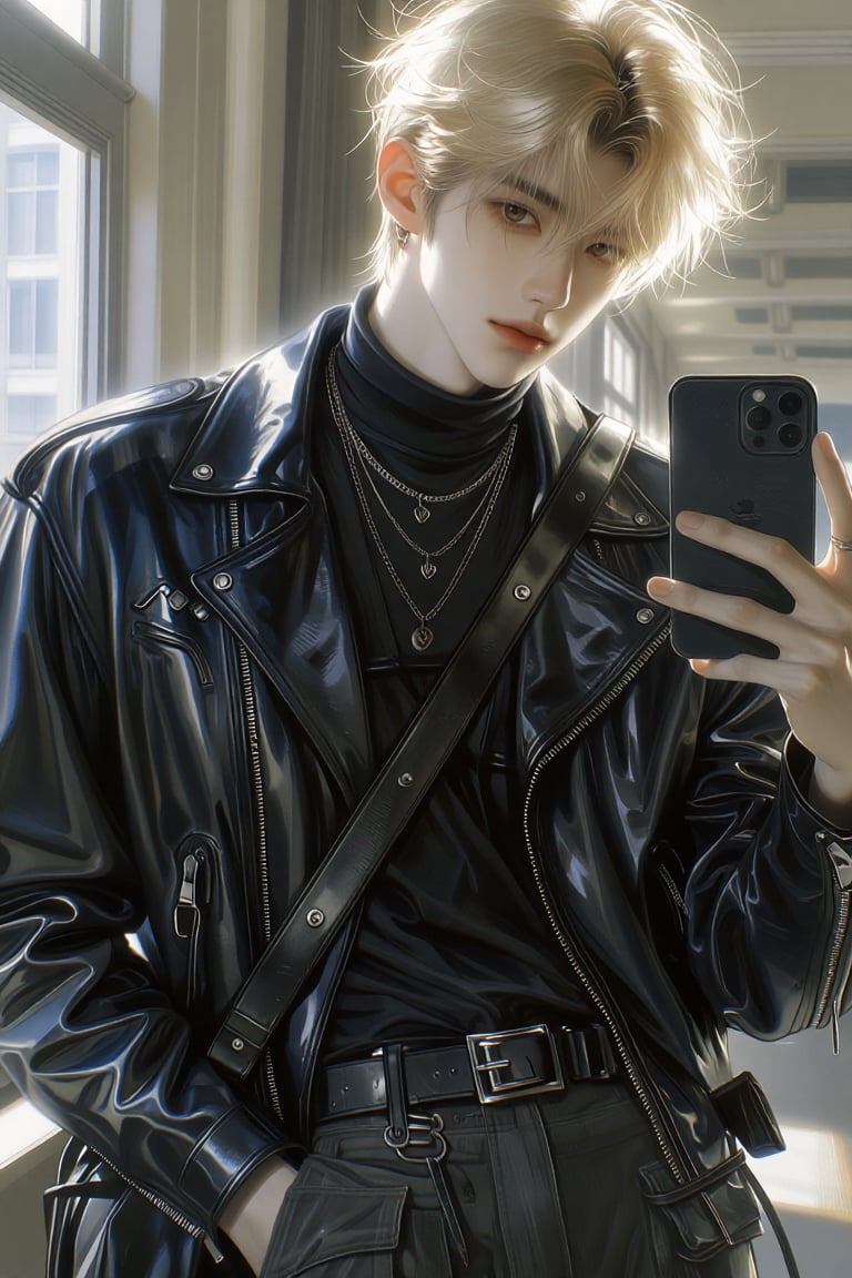(Highly refined art style) 1male,  solo,  semi realistic young man by Aily on Tensor.Art