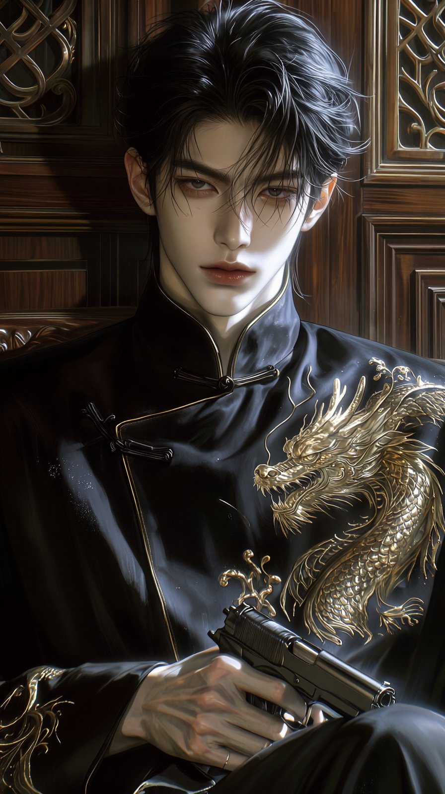 (Highly refined art style) 1male,  solo,  realistic young man by Aily on Tensor.Art