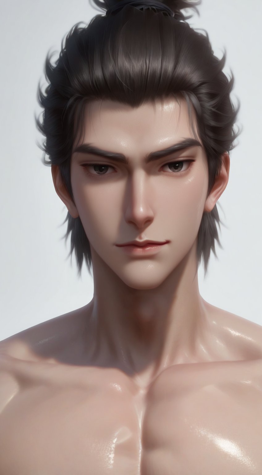 1boy,  solo,  ((flat color)) by 小羽毛 on Tensor.Art