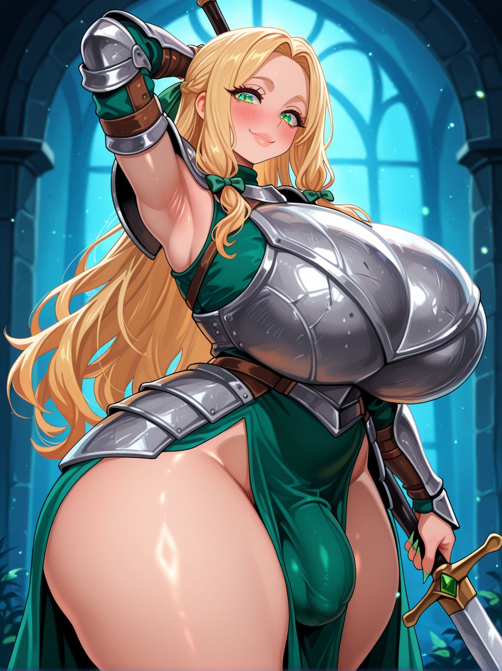 herm,  solo,  mature by melinoe on Tensor.Art