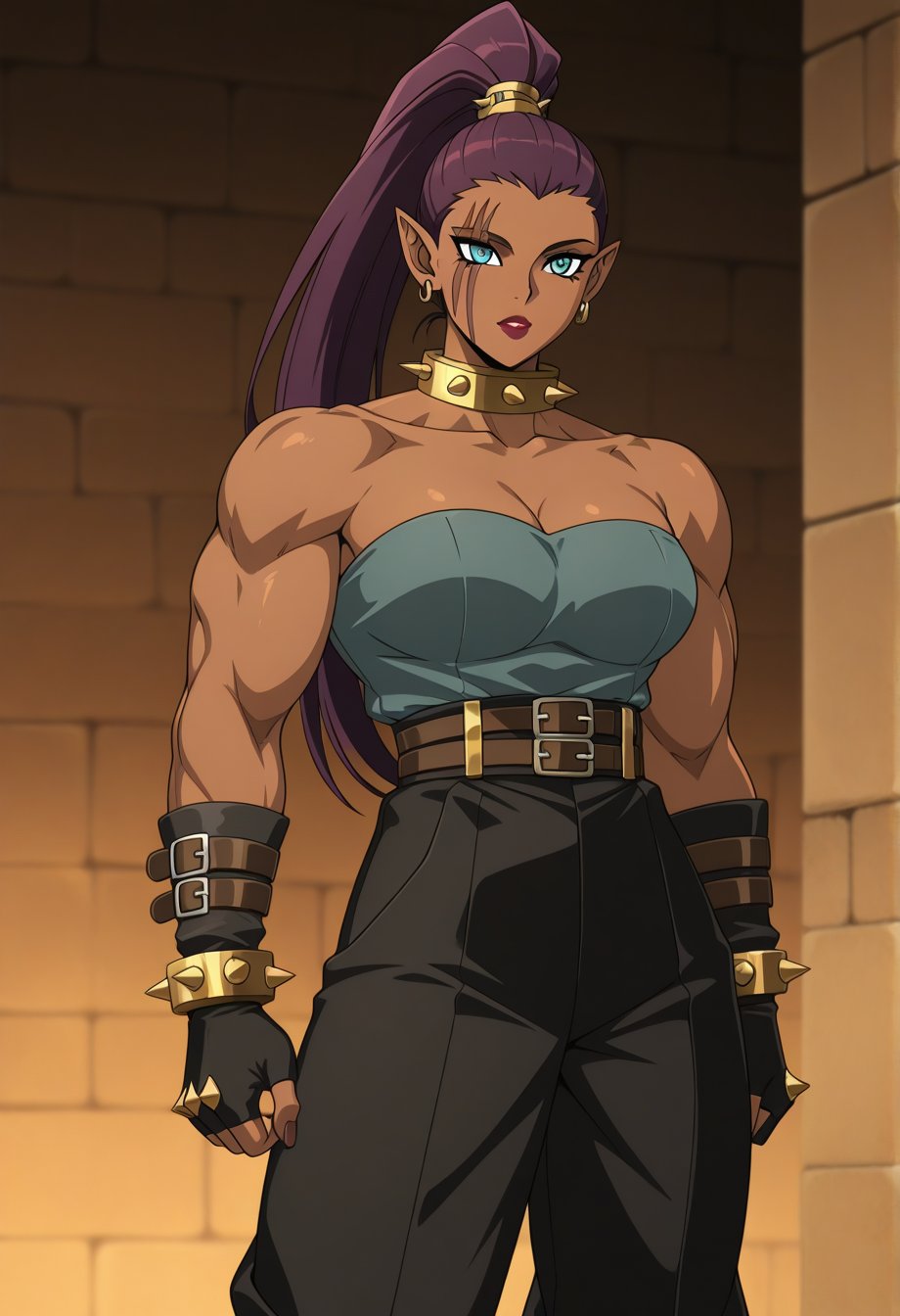 taniagx,  muscular female,  dark-skinned female by cs12345 on Tensor.Art