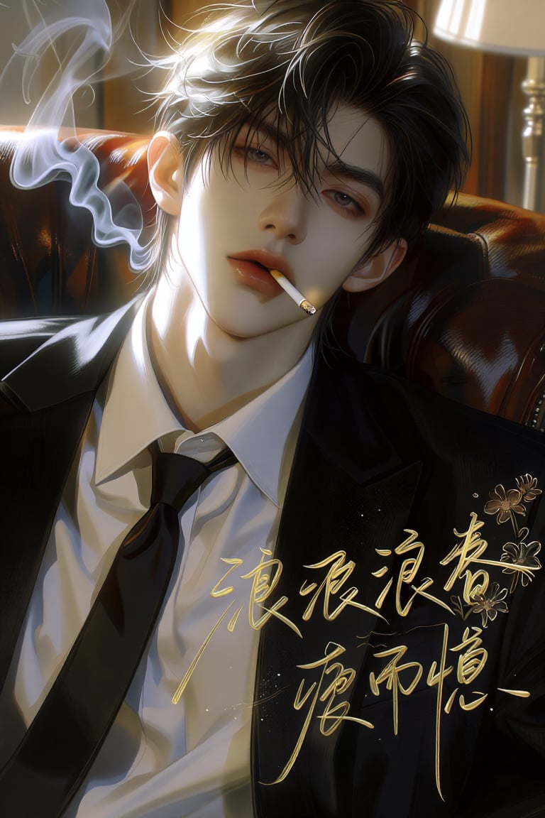 (Highly refined art style) 1male,  solo,  semi realistic young man by Aily on Tensor.Art
