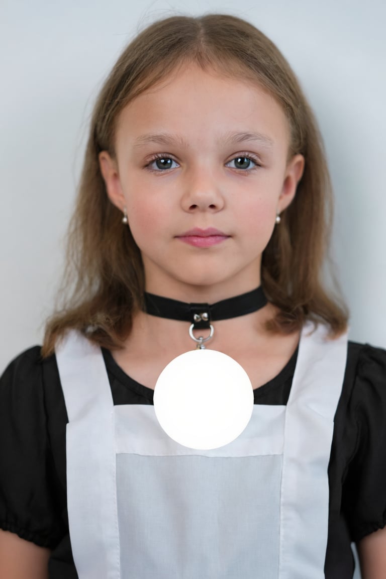 Portrait of a young girl AbriaMaramova. She is wearing a maid outfit and a choker. by turnbo on Tensor.Art