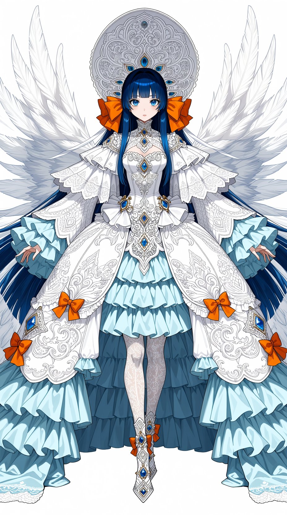 woman,  blue hair,  large blue eyes by Singuen on Tensor.Art