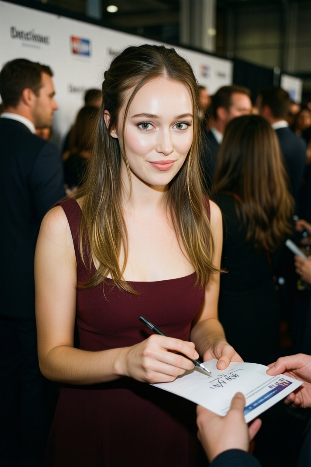 Photograph of a young Caucasian woman with fair skin,  a slim build,  and long by Antikorper_TA on Tensor.Art