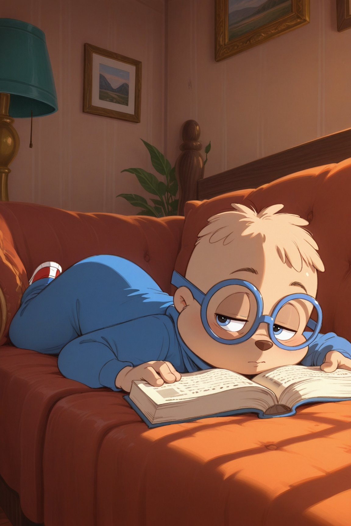 simon,  blue eyes,  glasses by 25kkai on Tensor.Art
