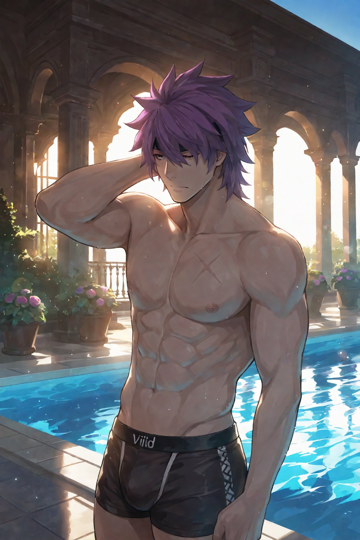JDeen_FE,  purple hair,  black eyes by Dowizar on Tensor.Art