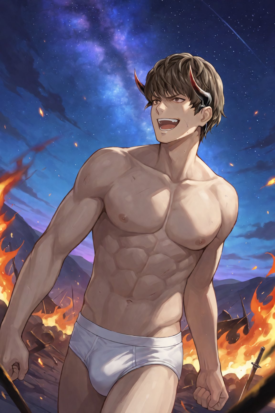 1Boy,  Berkut_FE,  brown hair by Dowizar on Tensor.Art