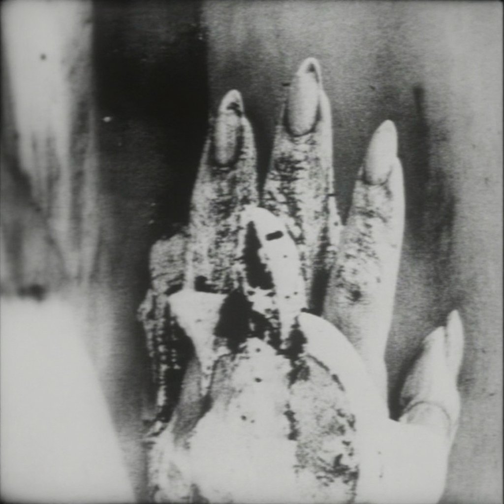 close-up view of a woman’s hand held slightly forward,  fingers relaxed; nails long,  sharply pointed by Synthwave on Tens...