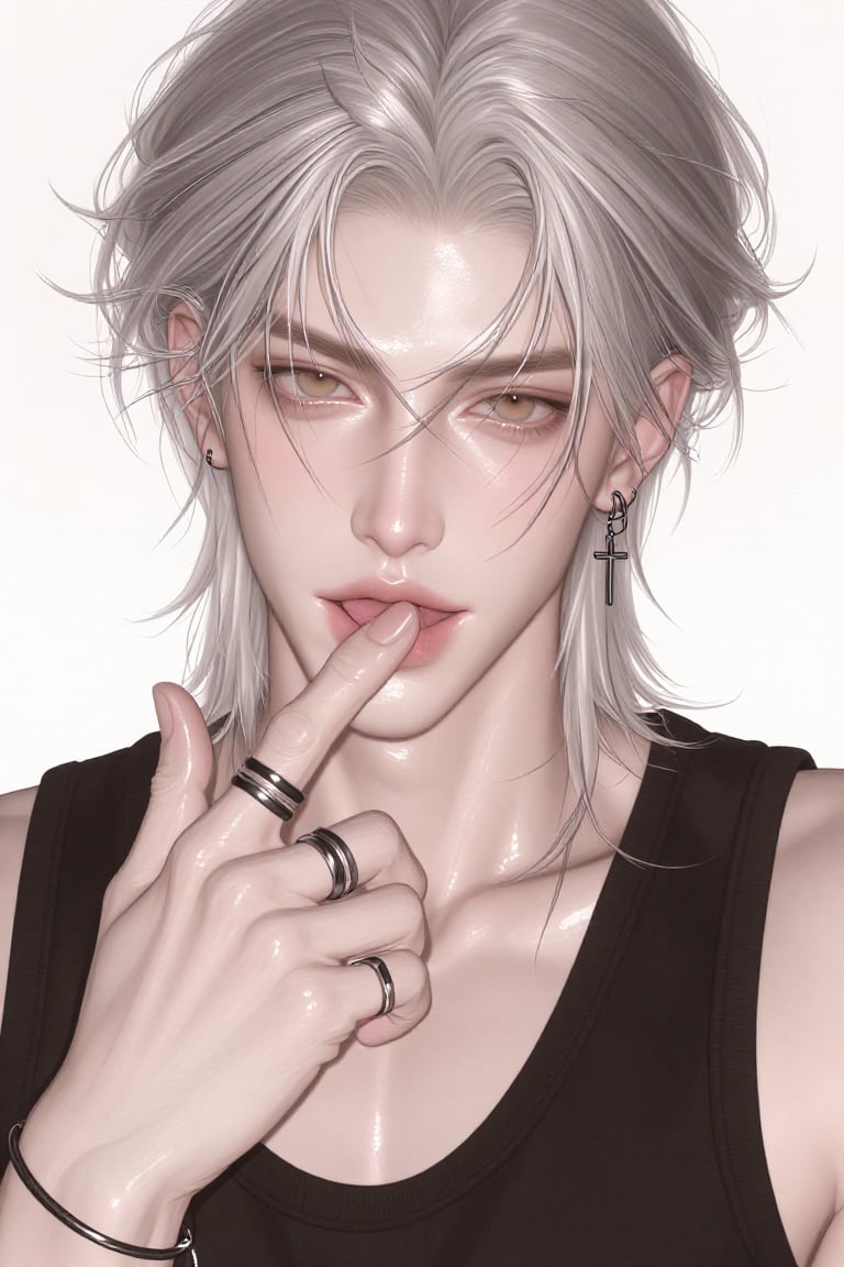 semi-realistic,  extreme close-up portrait,  1male by della🎀 on Tensor.Art