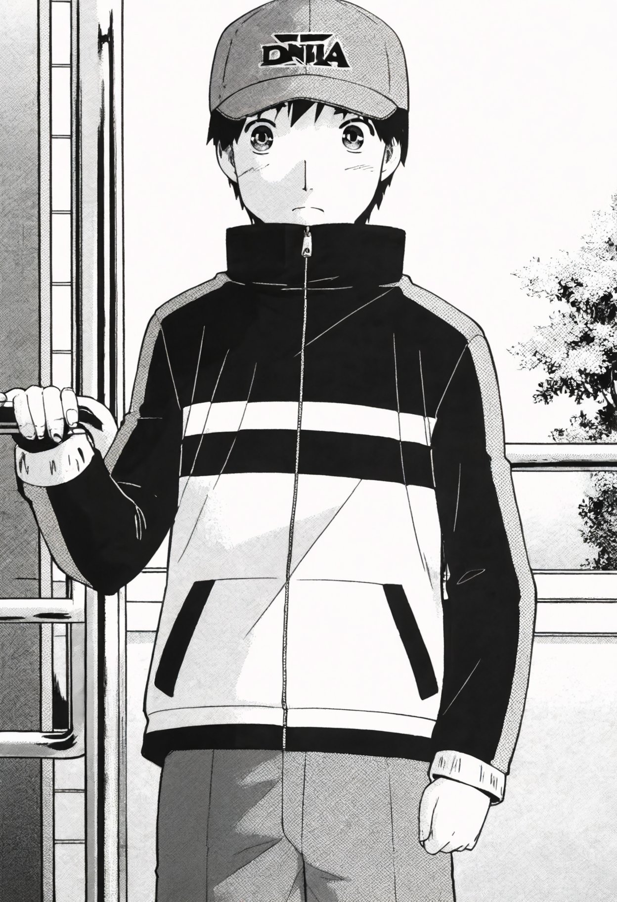 ((monochrome)),  source_anime,  official artstyle by Yoigo on Tensor.Art