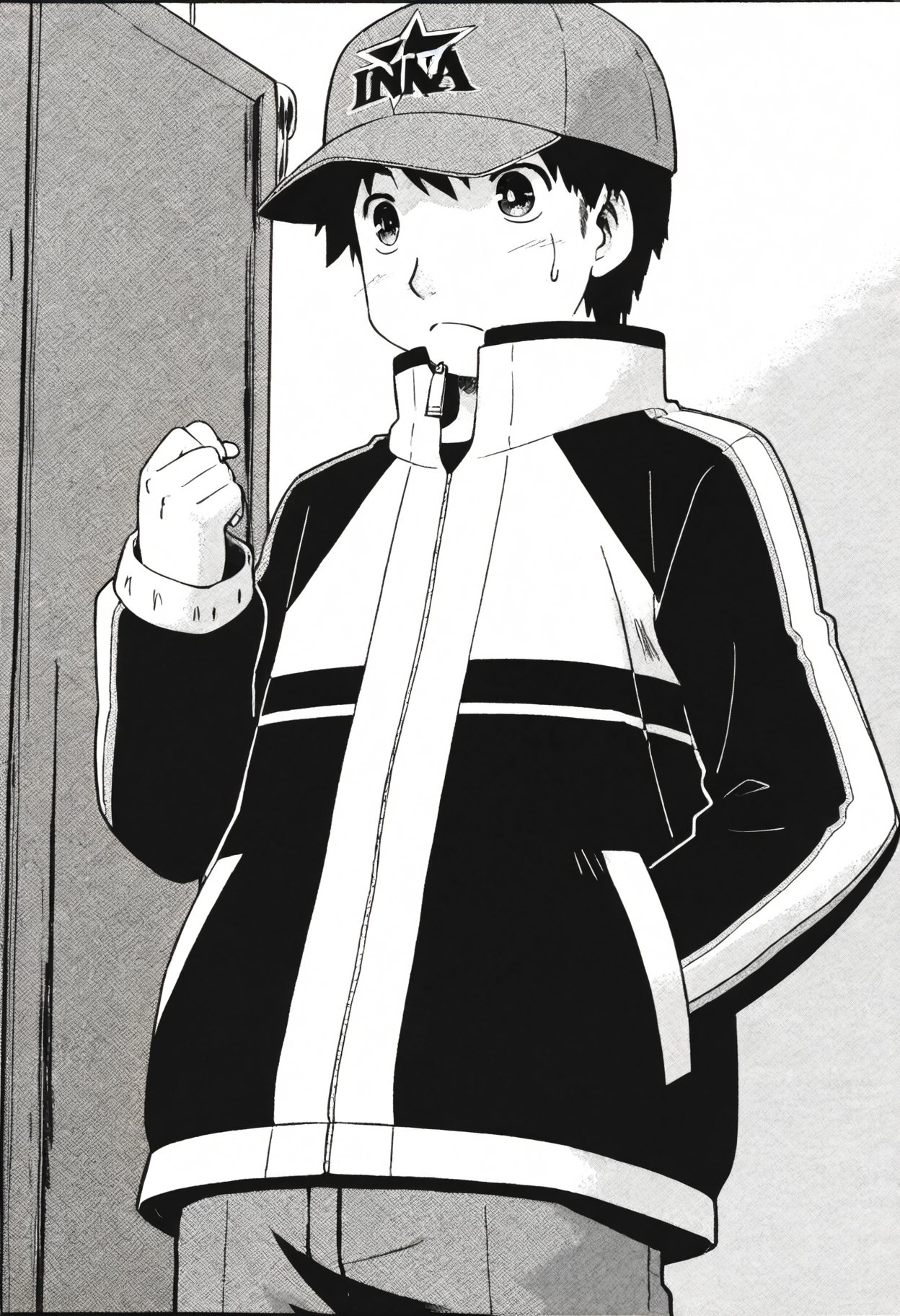 ((monochrome)),  source_anime,  official artstyle by Yoigo on Tensor.Art