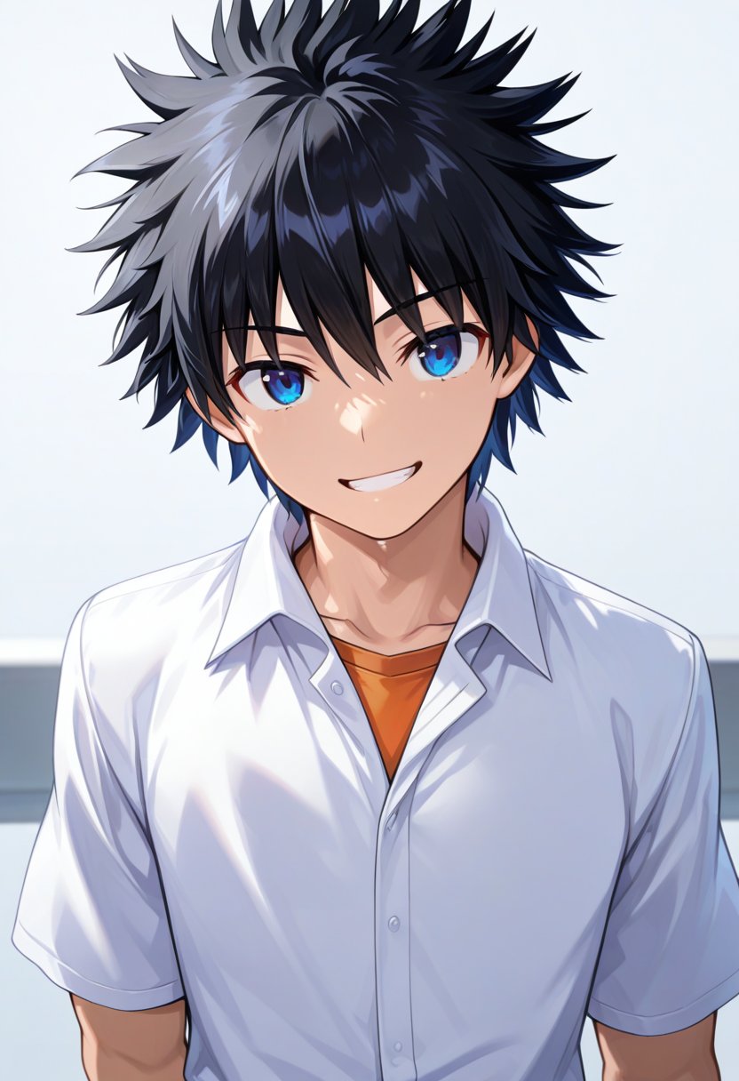 kamijou touma,  anime coloring,  1boy by PSYREN fans on Tensor.Art