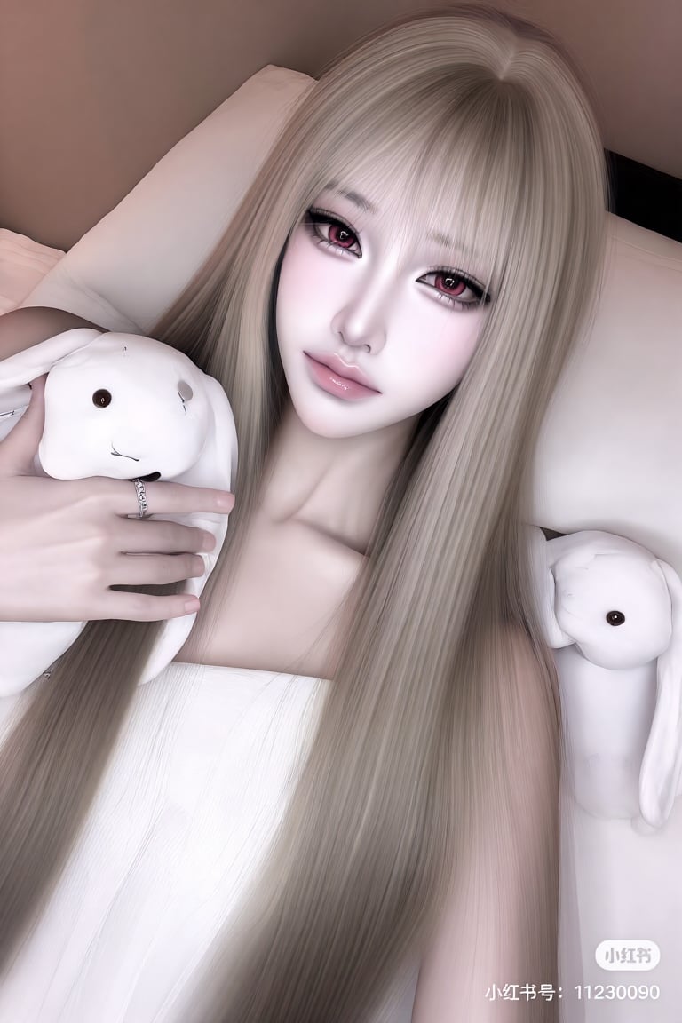 one woman,  asian girl,  doll-eyes makeup by Soninaa on Tensor.Art