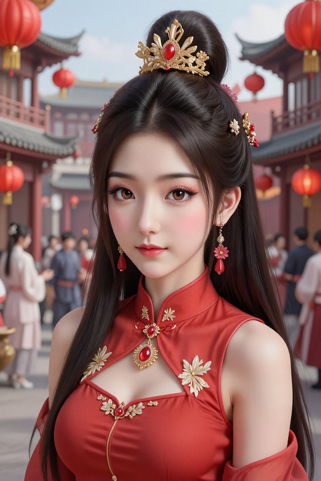 This is a highly detailed digital CGI artwork anime-style. This is a richly detailed and highly realistic digital illustra...