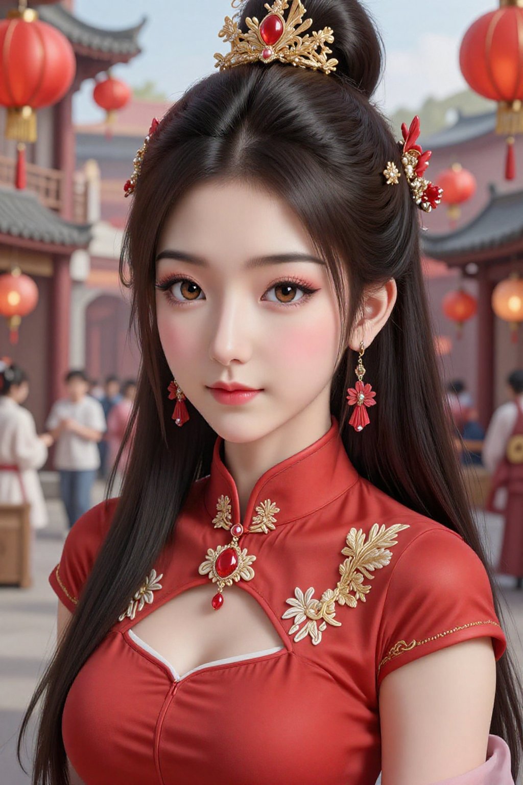This is a highly detailed digital CGI artwork anime-style. This is a richly detailed and highly realistic digital illustra...