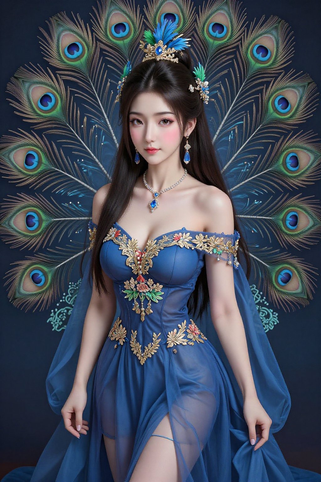 This is a highly detailed digital CGI artwork anime-style. This is a highly detailed,  hyperrealistic digital painting fea...