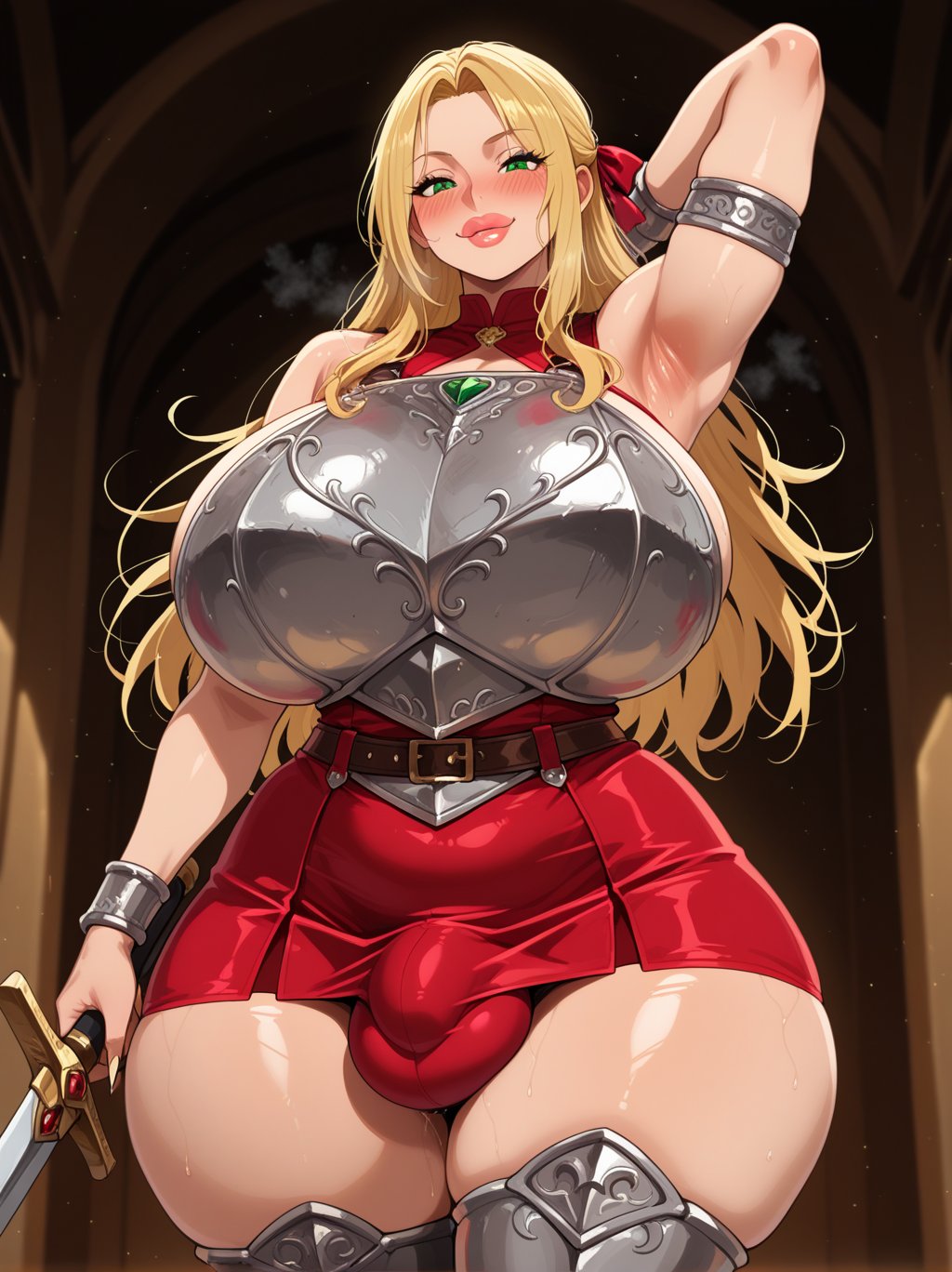 herm,  solo,  mature by melinoe on Tensor.Art