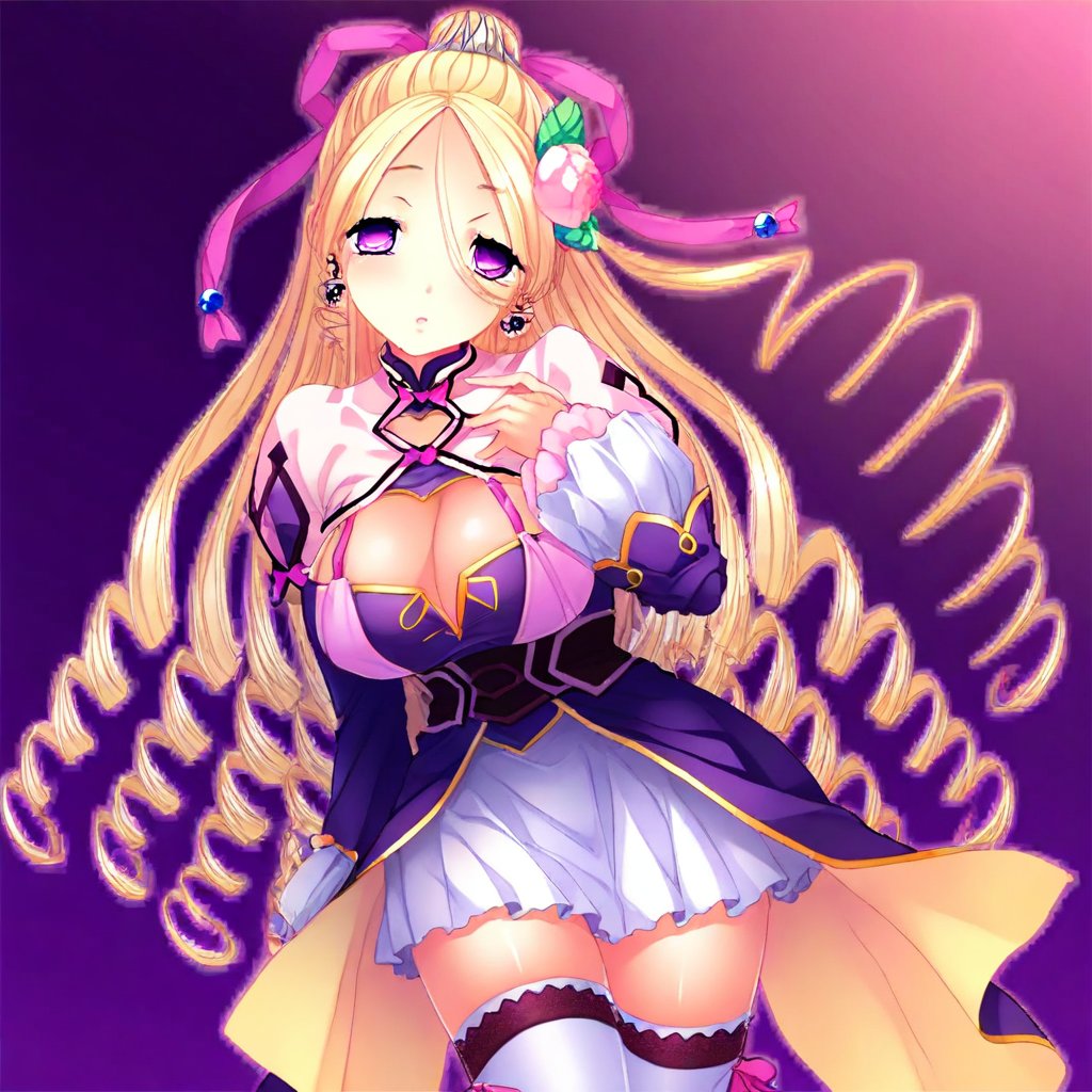 blond hair,  very long hair,  parted hair by montblanc5 on Tensor.Art