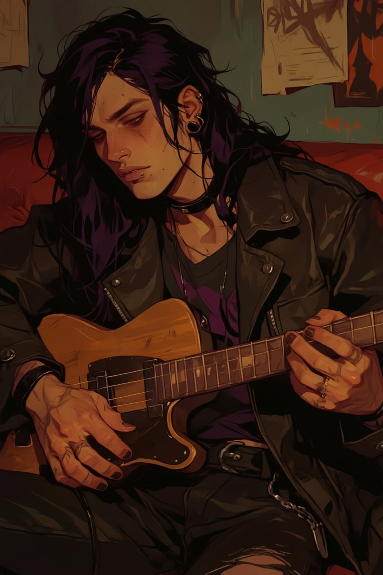 solo,  long hair,  black hair by PinkCotton 🎐 on Tensor.Art
